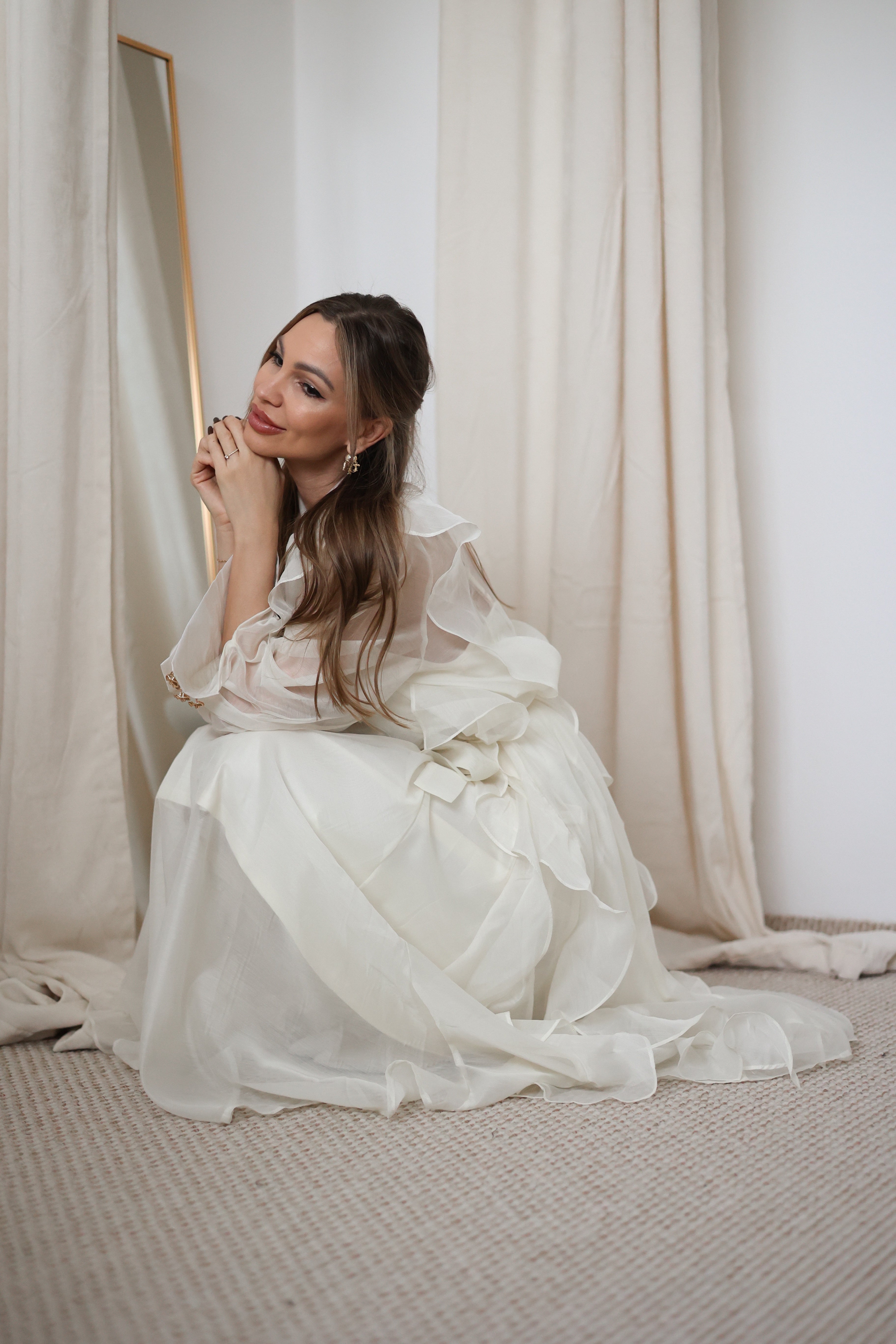 Ayla Romantikus Midi Ruha