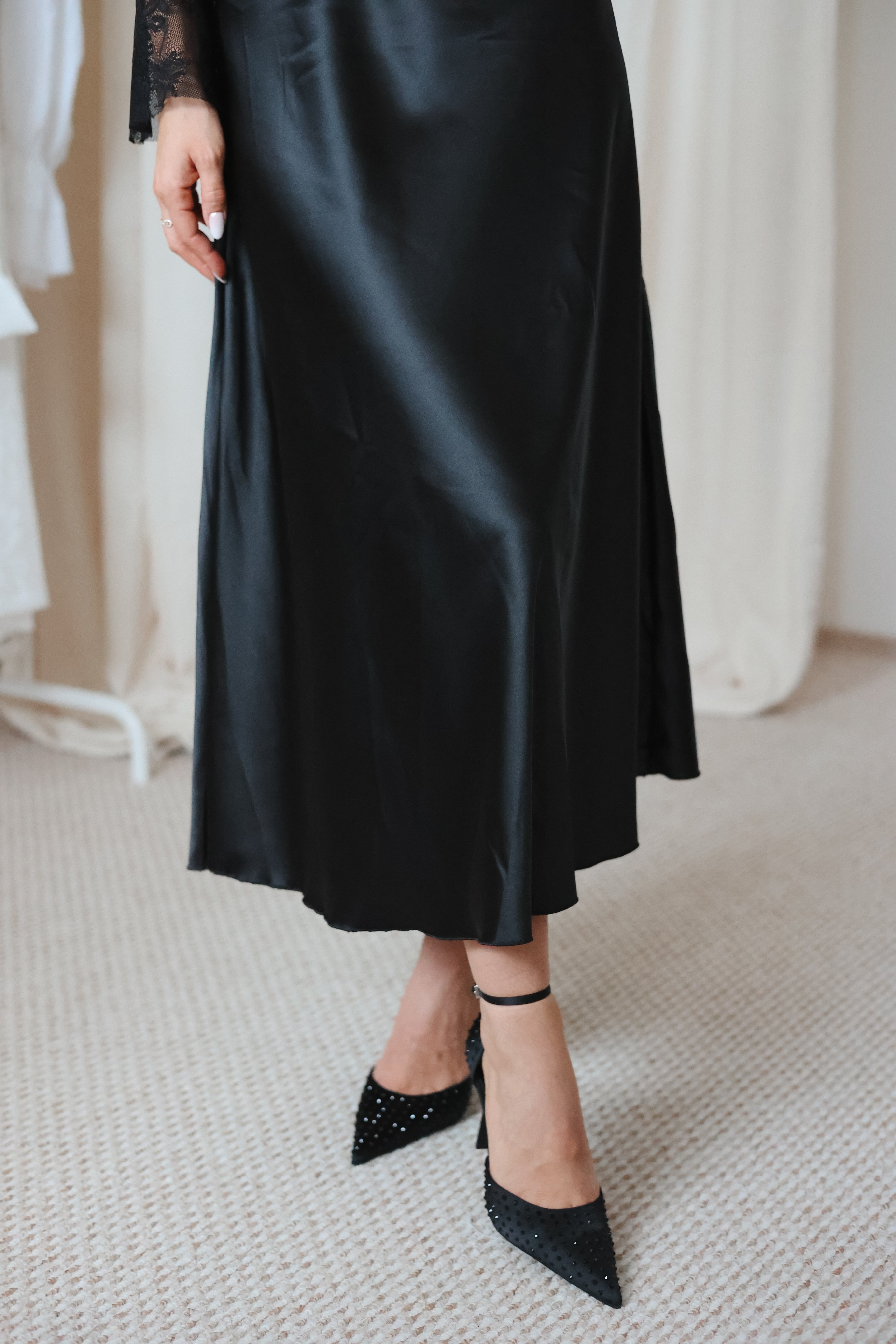 Lisa szatén szoknya