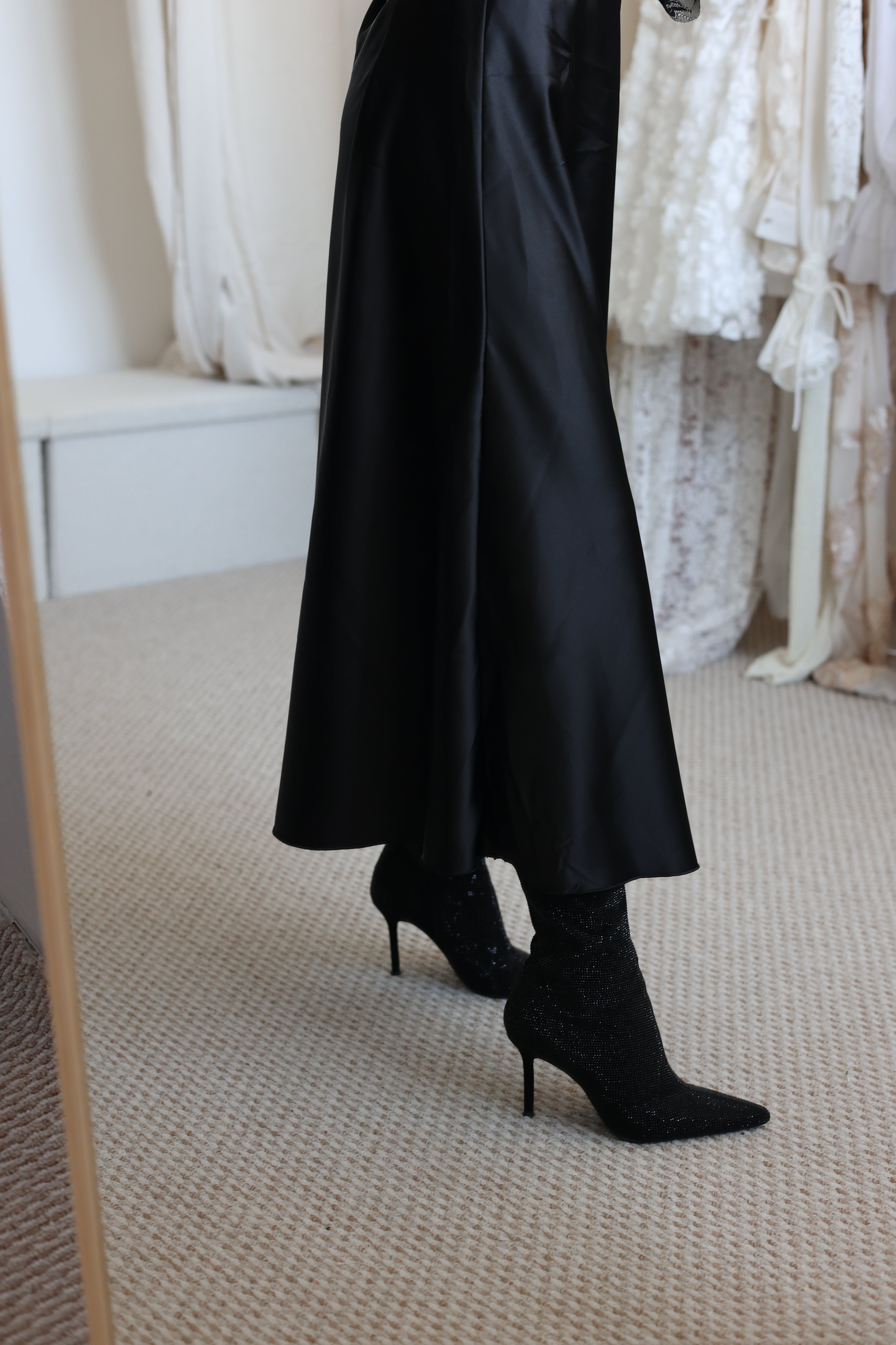 Lisa szatén szoknya