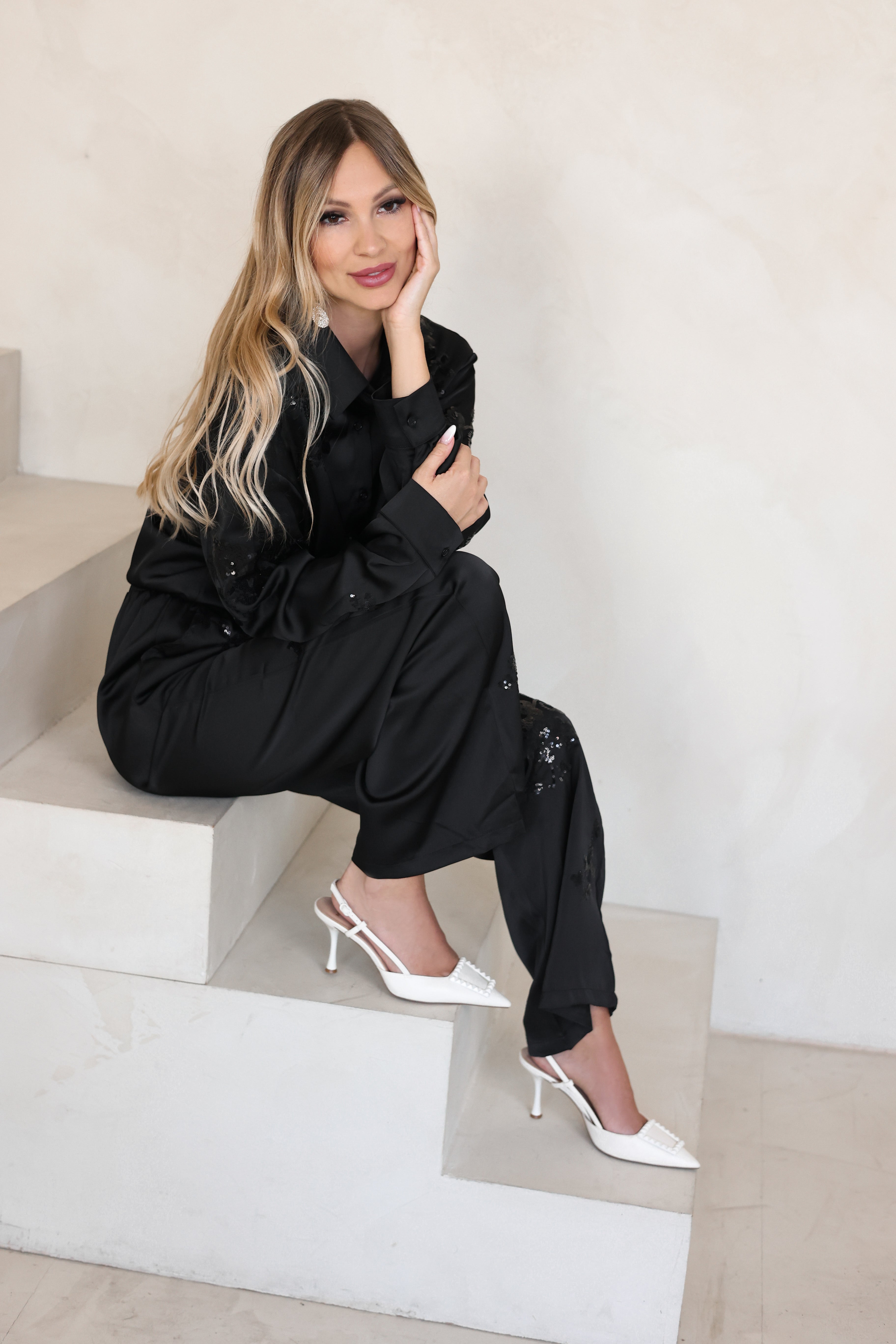 FLORA fekete szett